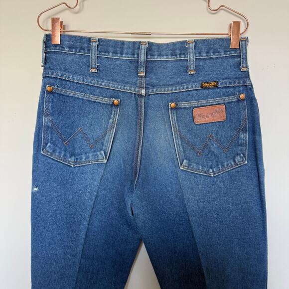 Lot of 2 Wrangler Mens Denim Jeans 33 Short Regular Fit Western Rodeo Cowboy - Picture 9 of 12